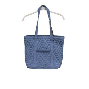 Vera Bradley Quilted Blue/Grey Tote Bag Like New